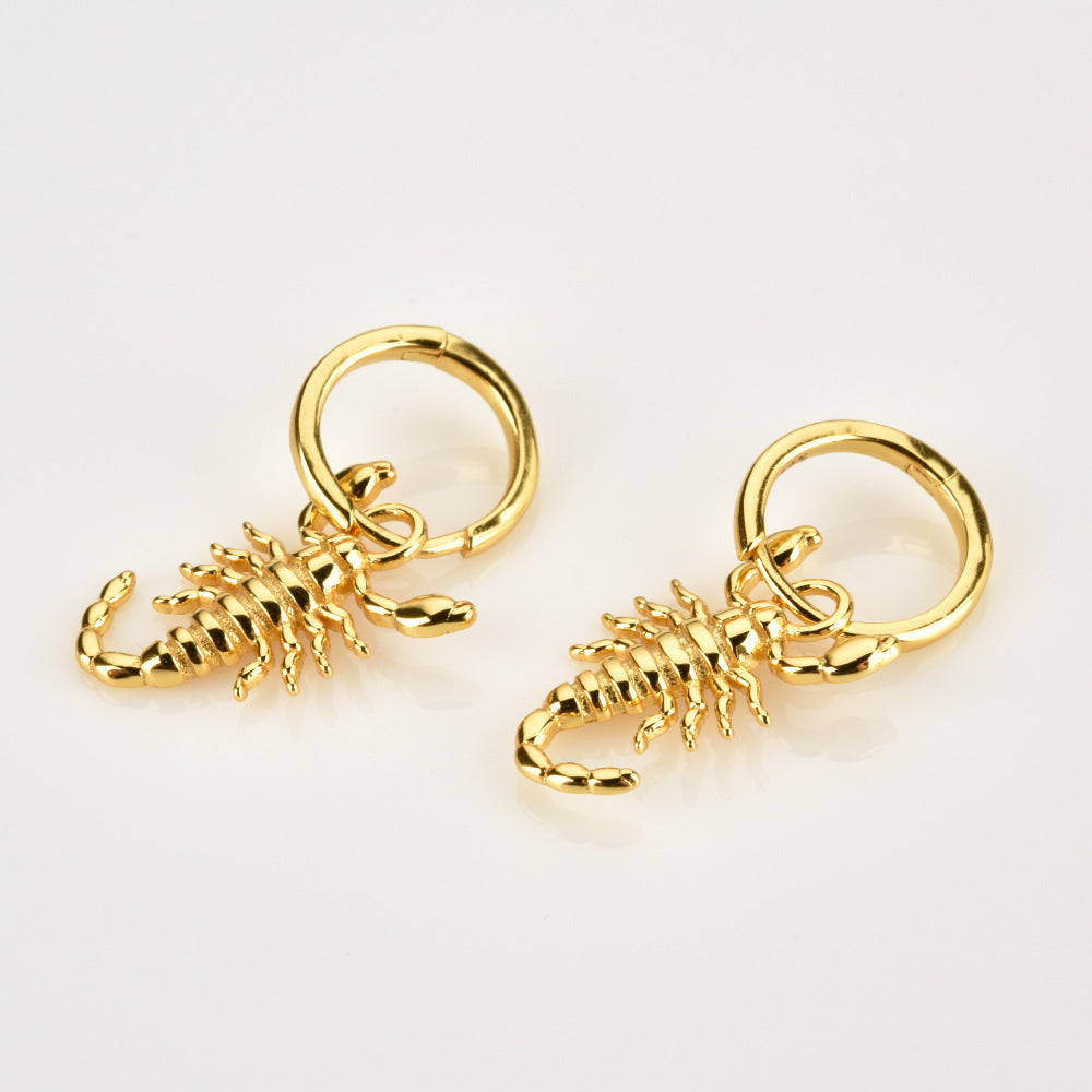 SCORPIAN HUGGIE HOOP EARRINGS ~ BUY 2 SAVE 15%