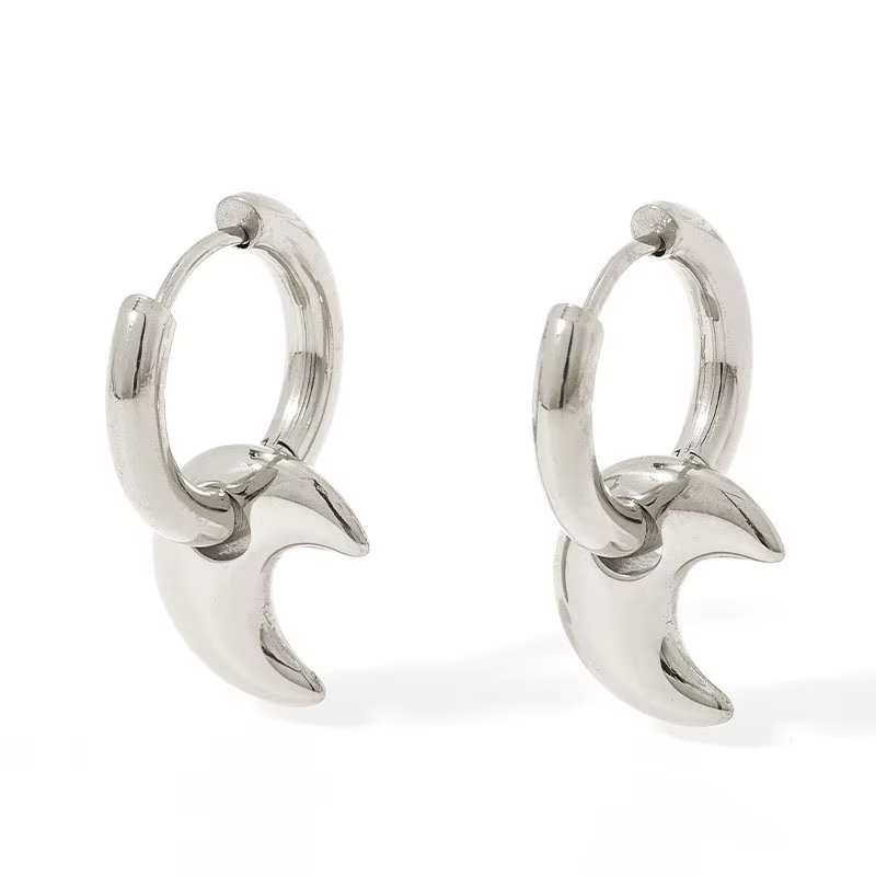 NIGHT LIGHT PUFFY MOON EARRINGS ~ BUY 2 SAVE 15%