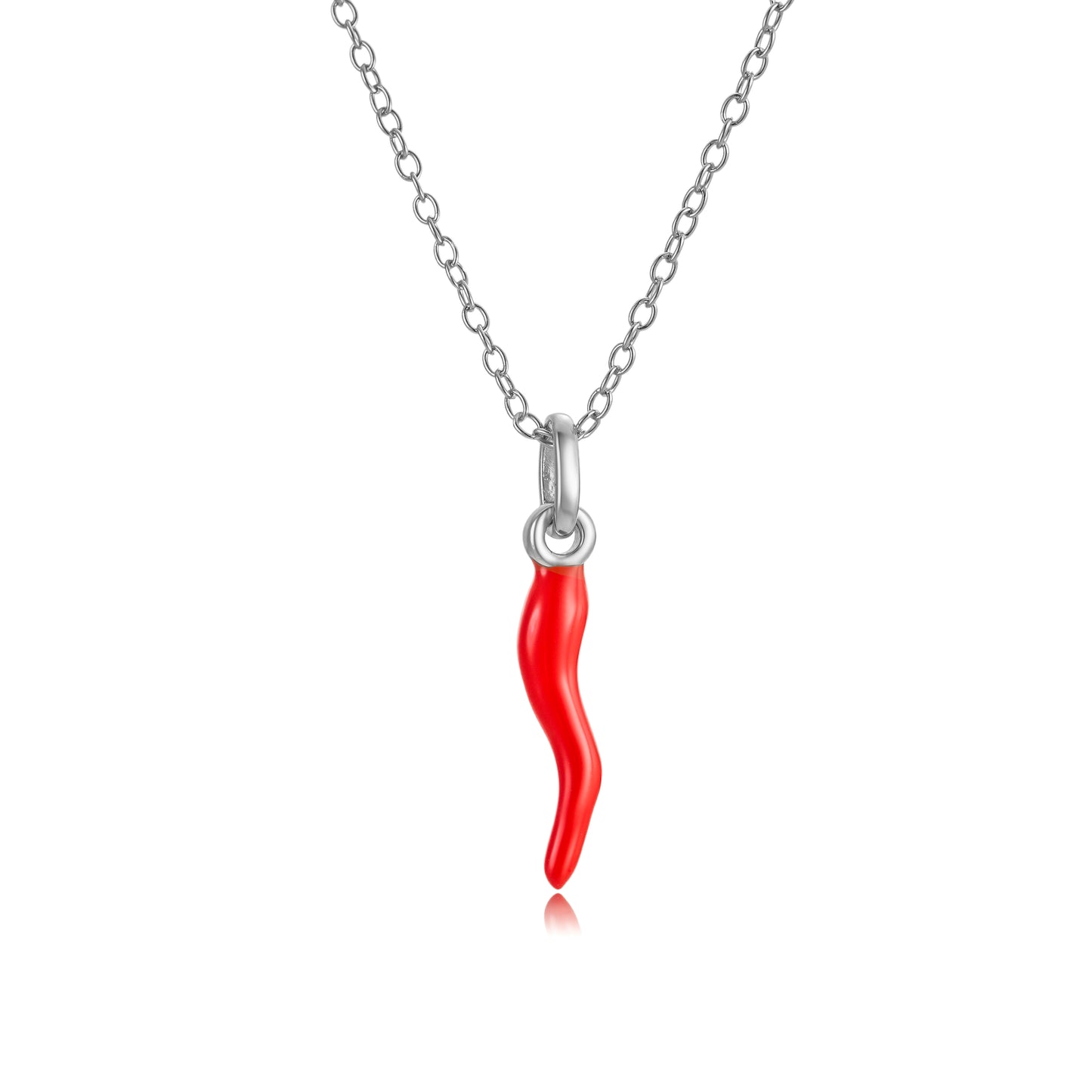 RED CHILLI PENDANT NECKLACE