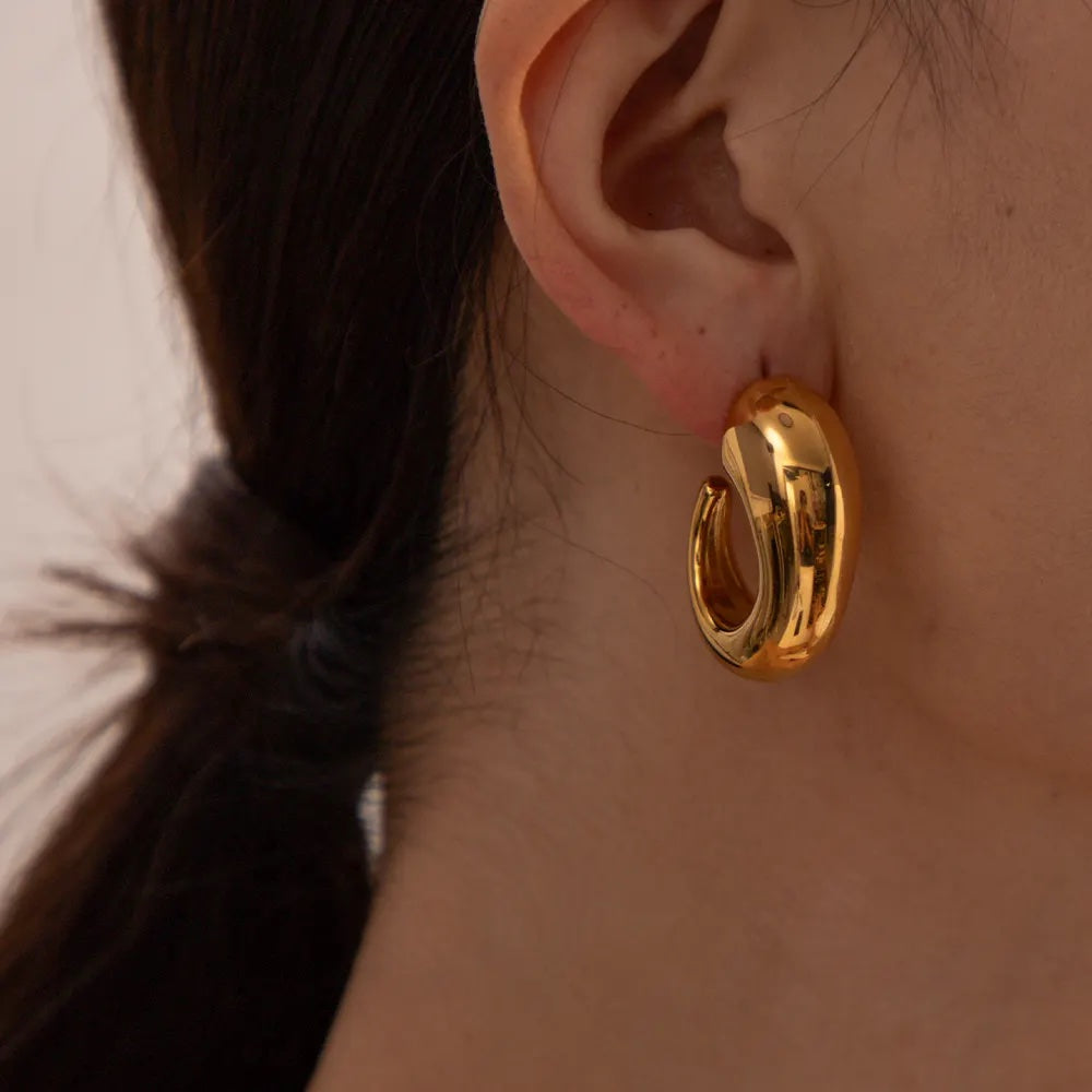 BRAVE HEART HOOP EARRINGS