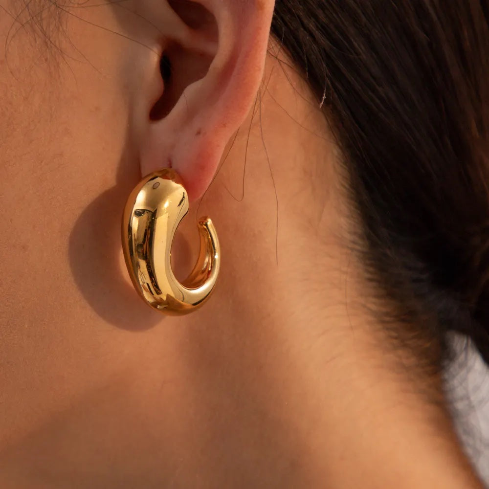 BRAVE HEART HOOP EARRINGS