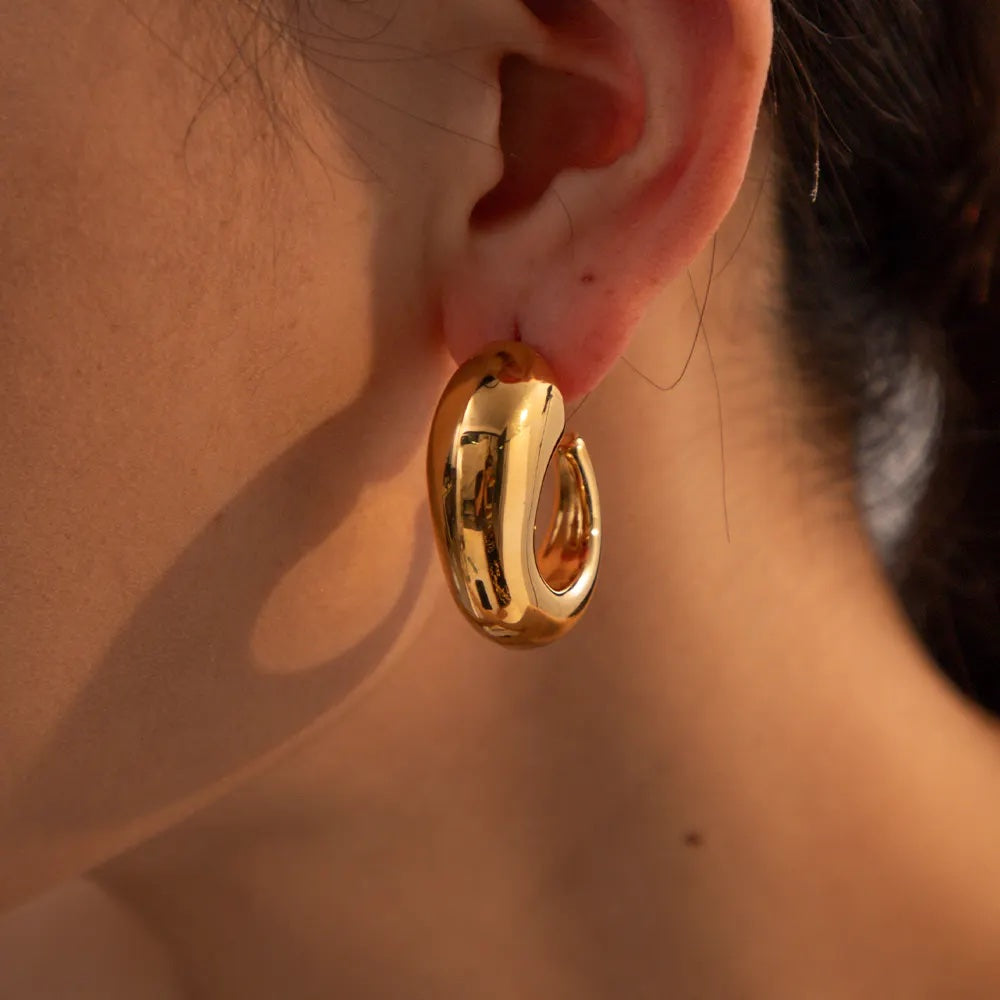 BRAVE HEART HOOP EARRINGS