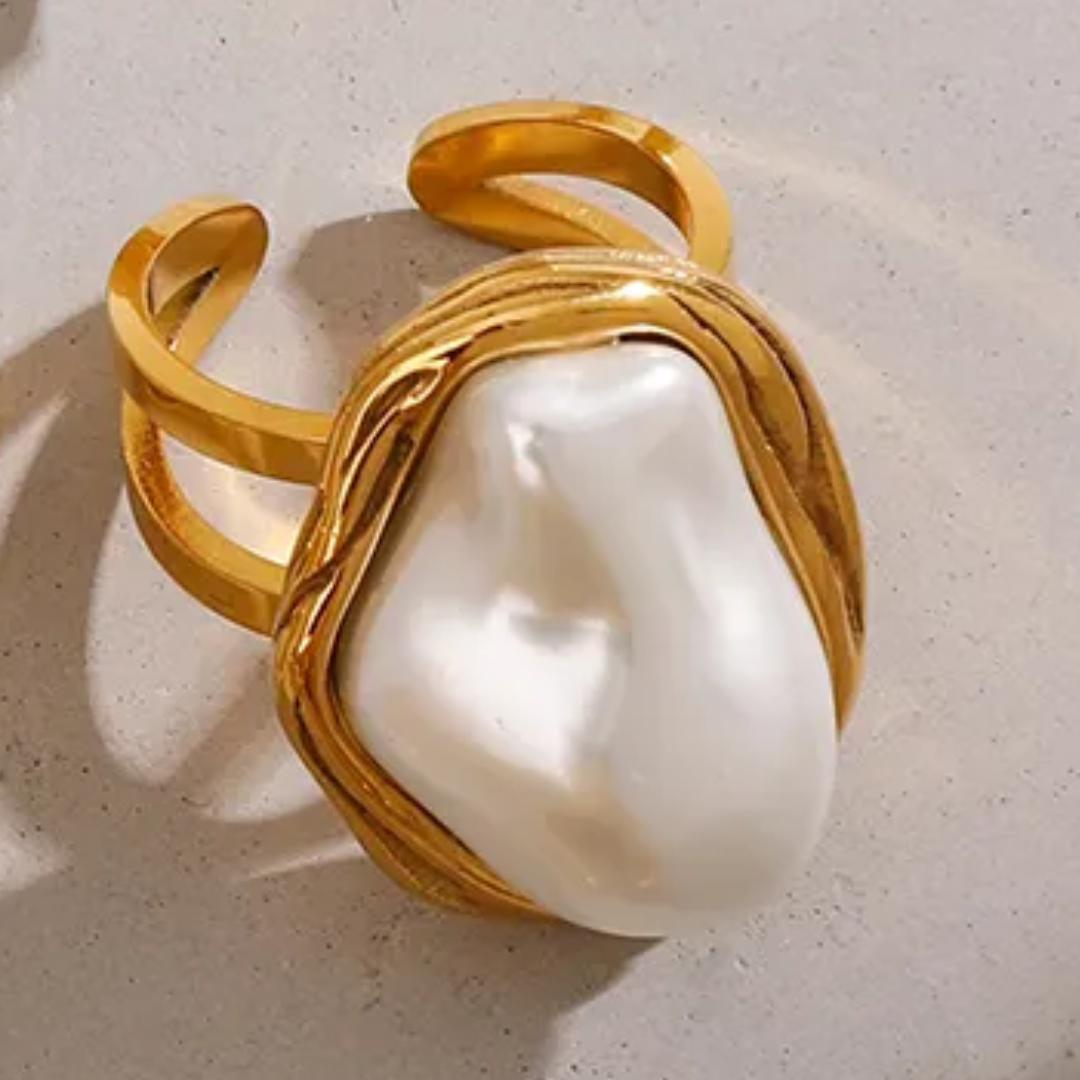 SEA CREATURES PEARL RING