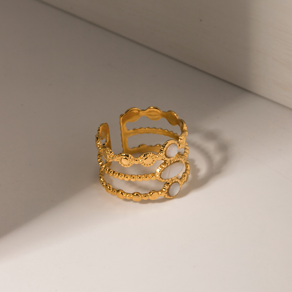 Triple Layer Band Ring
