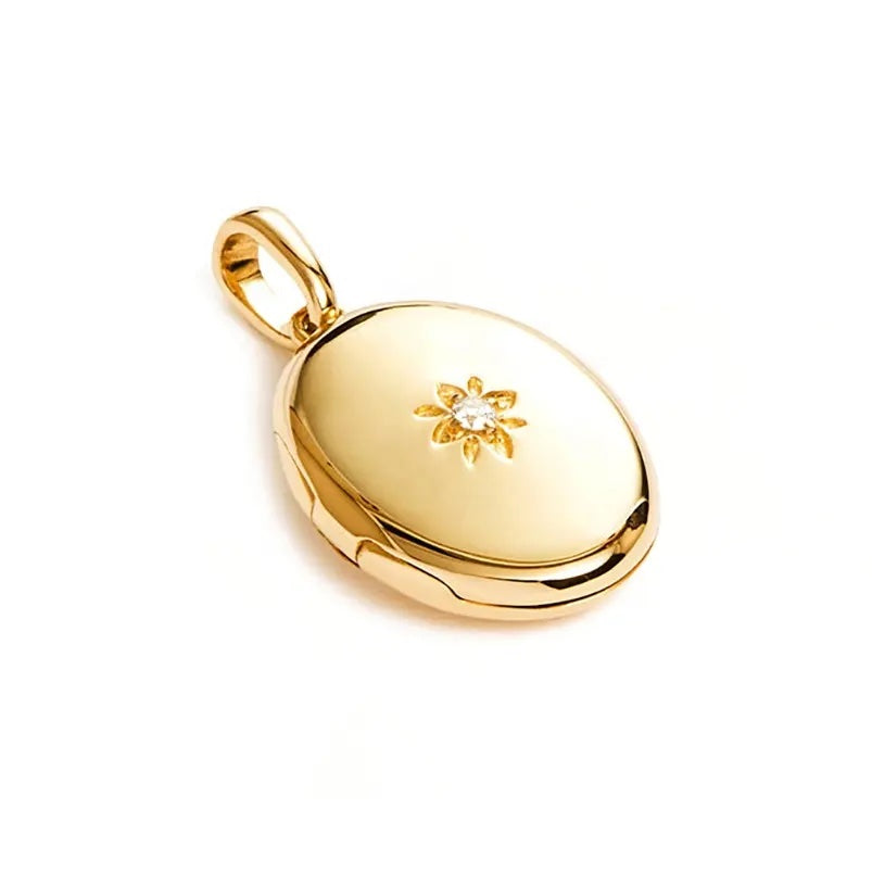 Oval Locket Necklace