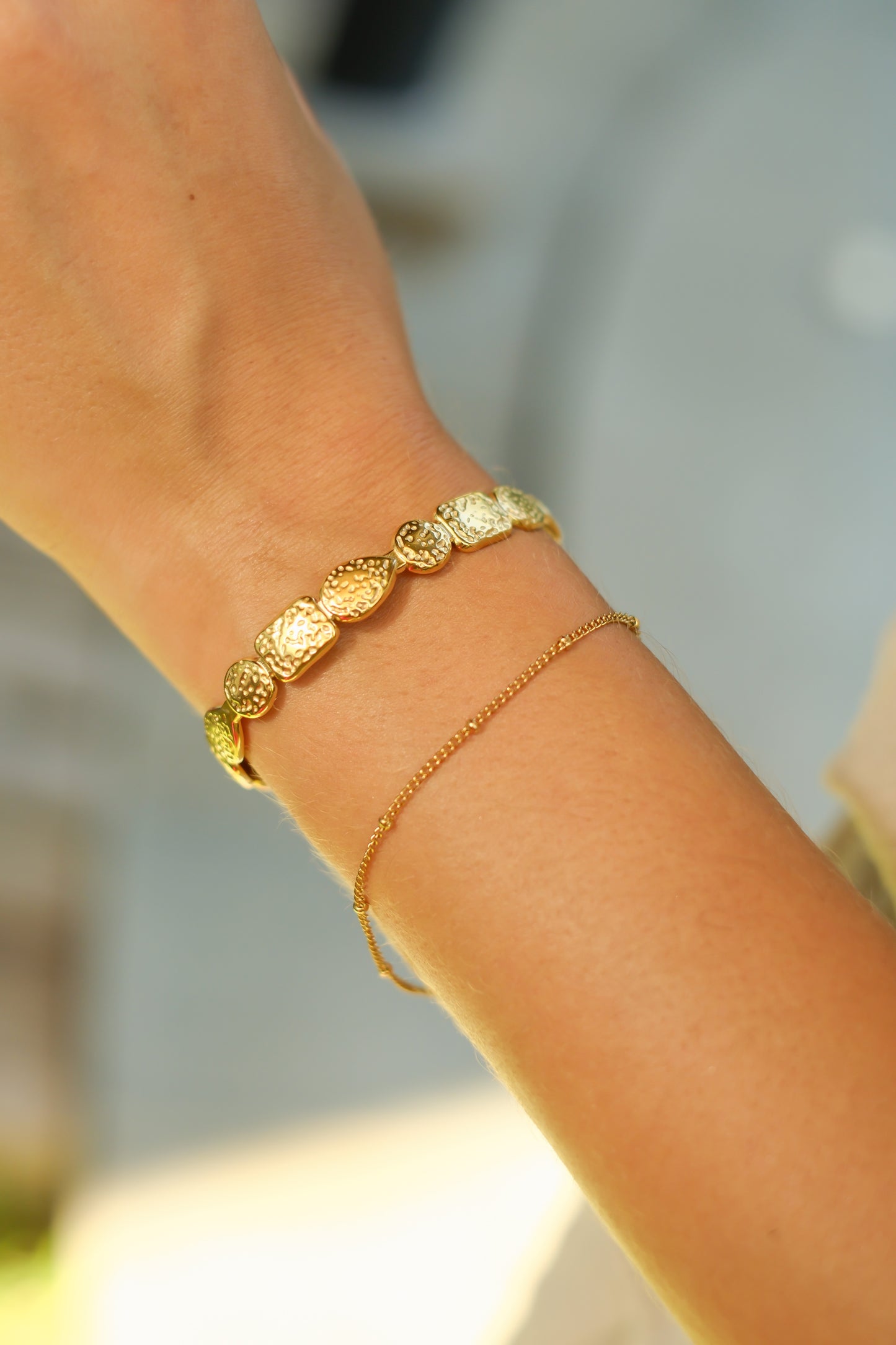 BEADED CHAIN BRACELET