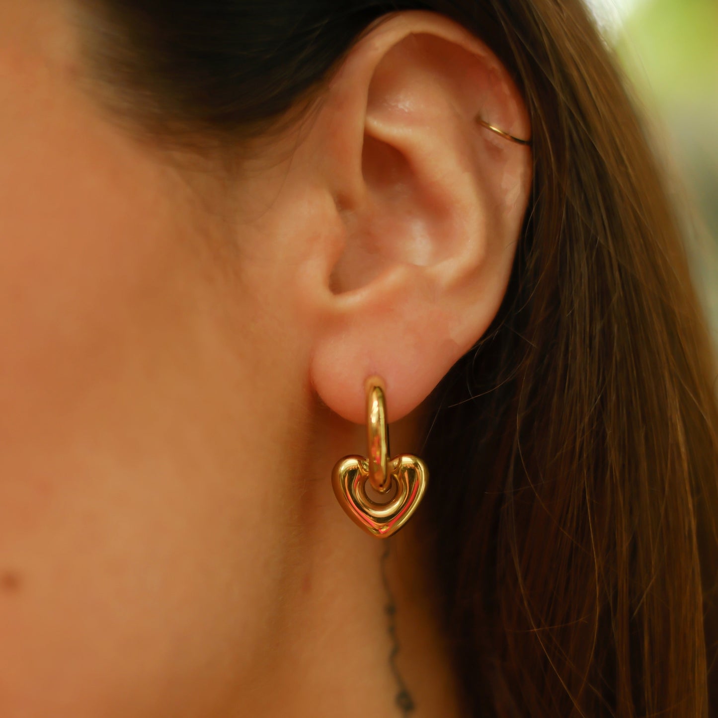 AMOR PUFFY HEART EARRINGS ~ BUY 2 SAVE 15%