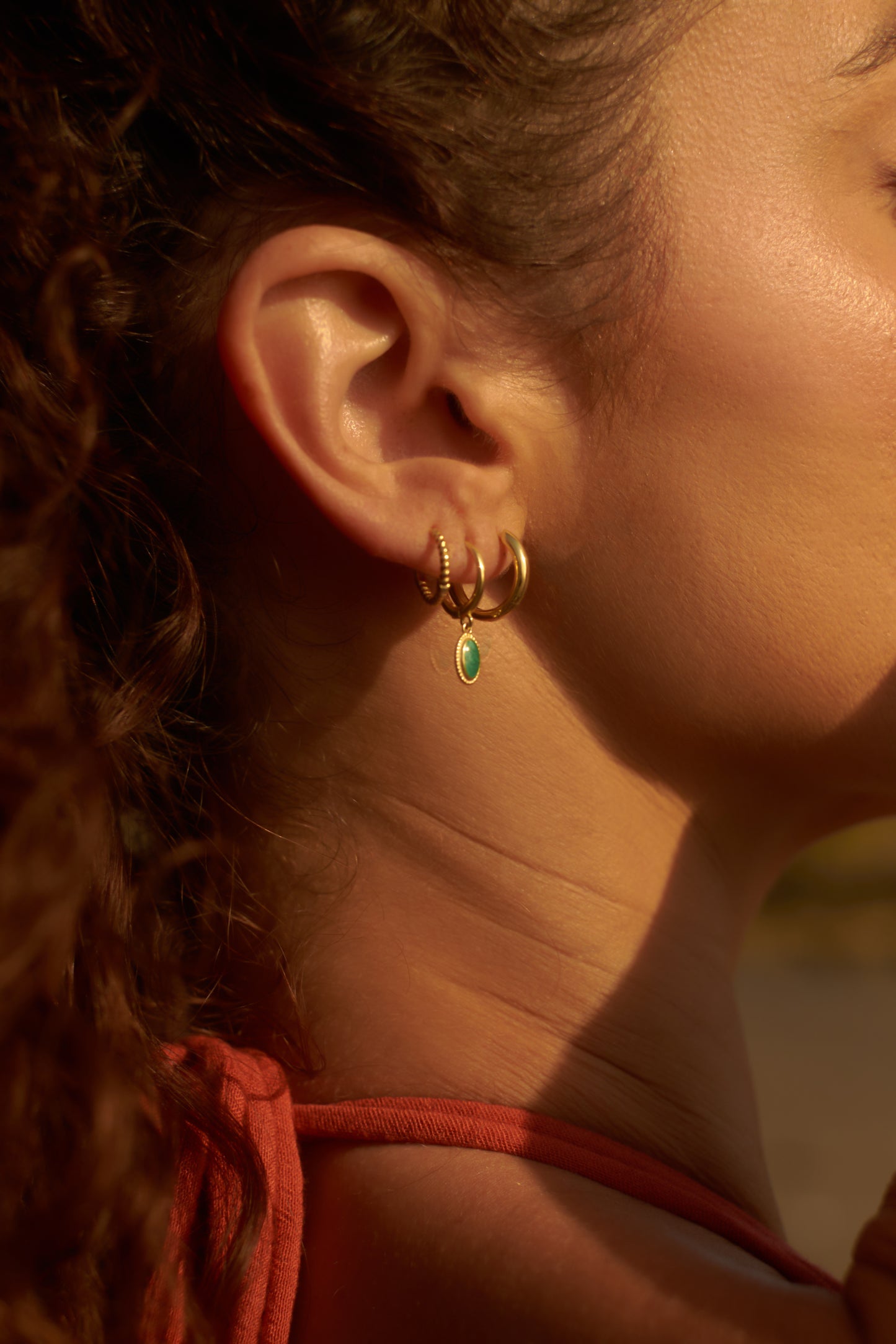 11mm ROPE HOOP EARRINGS