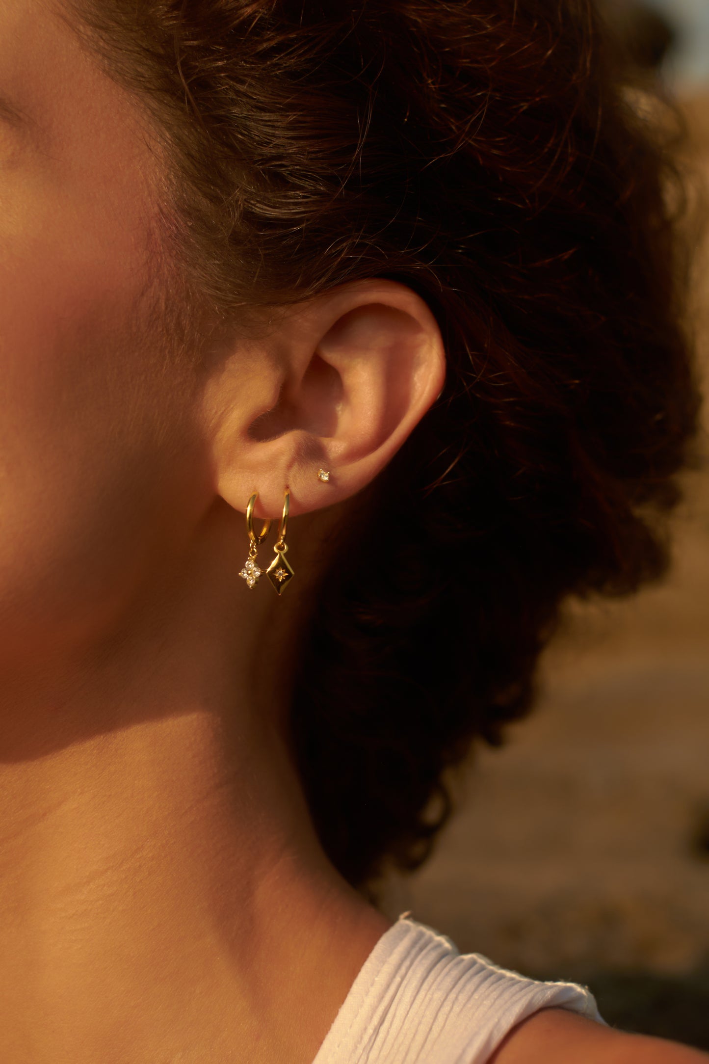 FIESTA HUGGIE HOOP EARRINGS