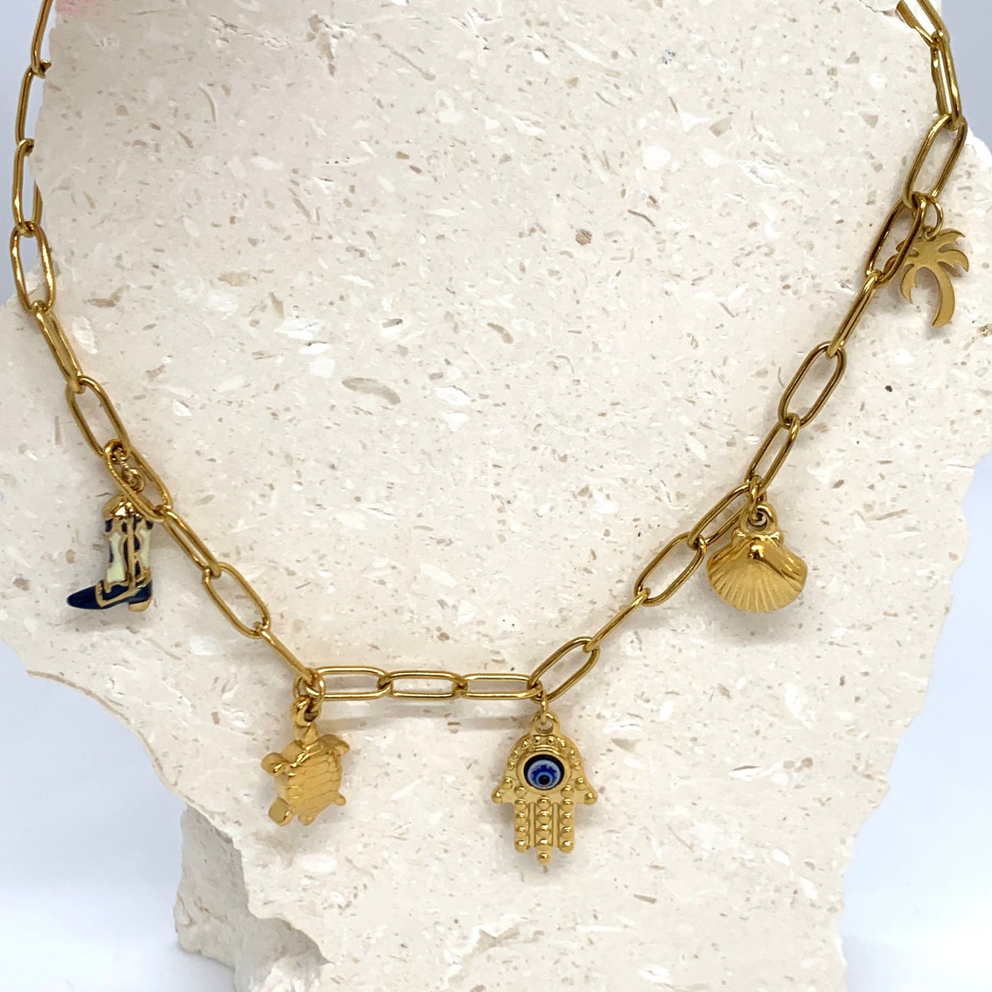 CHARM NECKLACE - PROTECTION OF THE HAMSA