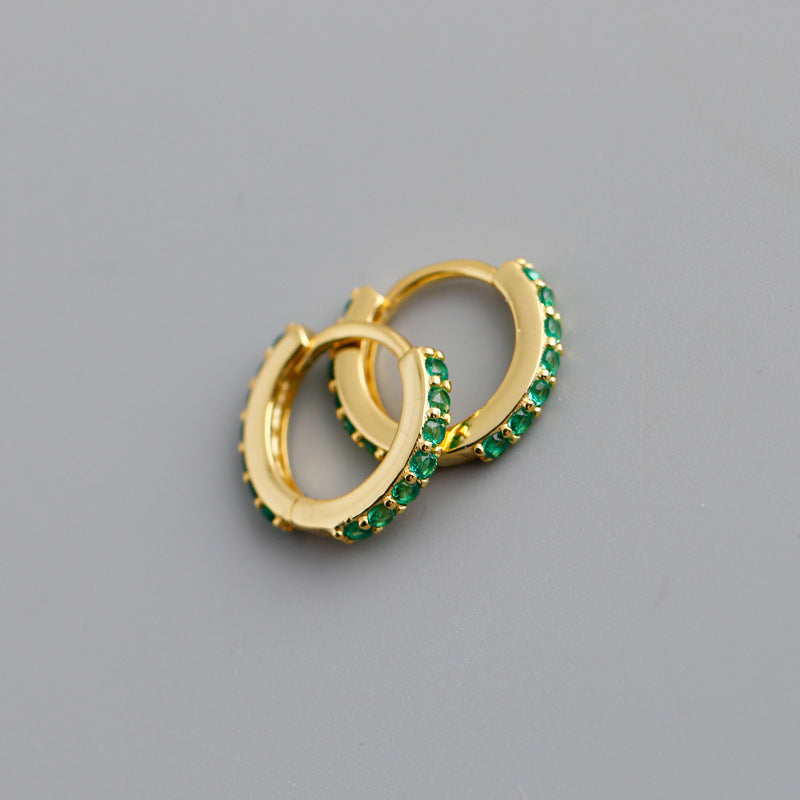 CRYSTAL HOOP EARRINGS
