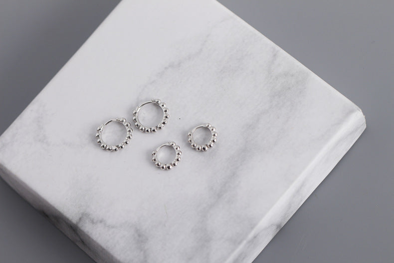 10mm BAUBLE HUGGIE HOOP EARRINGS