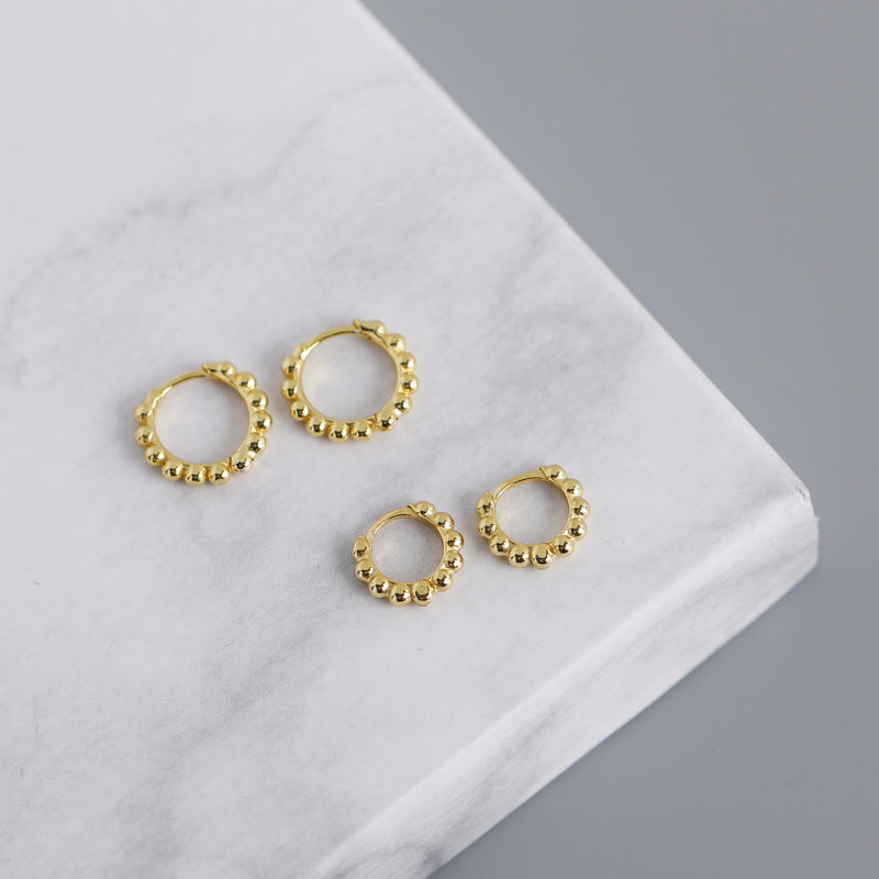 10mm BAUBLE HUGGIE HOOP EARRINGS