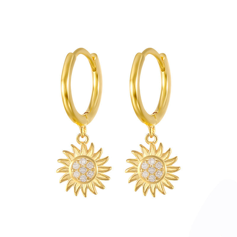 GARDEN OF EDEN HUGGIE HOOP EARRINGS