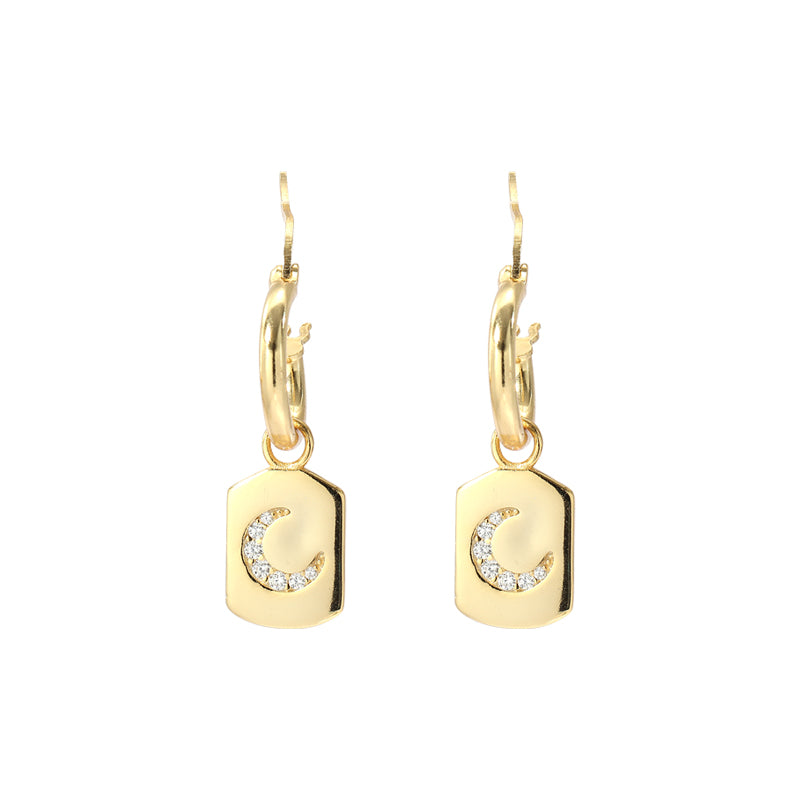 MOON WALKER HUGGIE HOOP EARRINGS ~ BUY 2 SAVE 15%