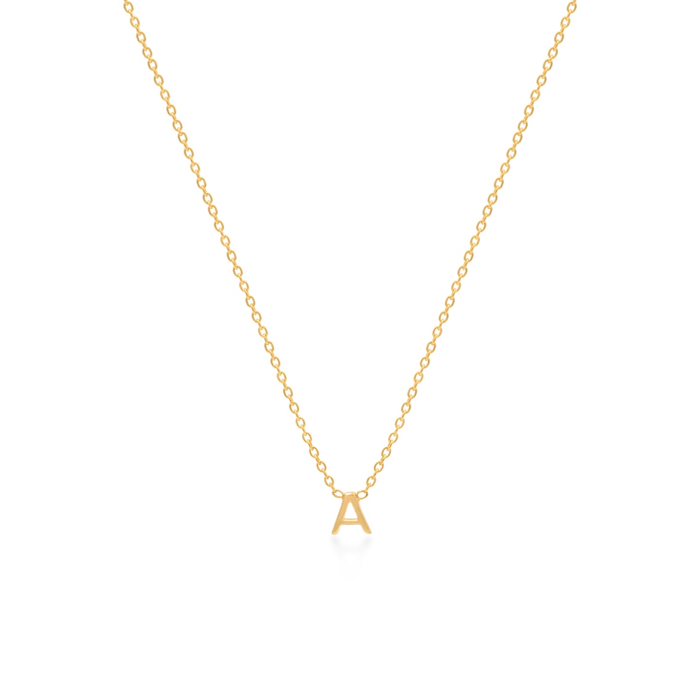 INITIAL NECKLACES SILVER/GOLD