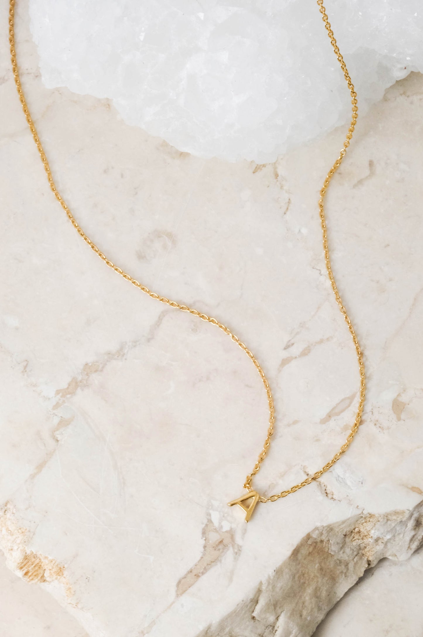 INITIAL NECKLACES SILVER/GOLD
