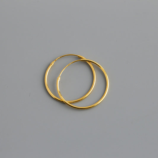 CLASSIC GOLD HOOP EARRINGS ~ BUY 2 SAVE 15%
