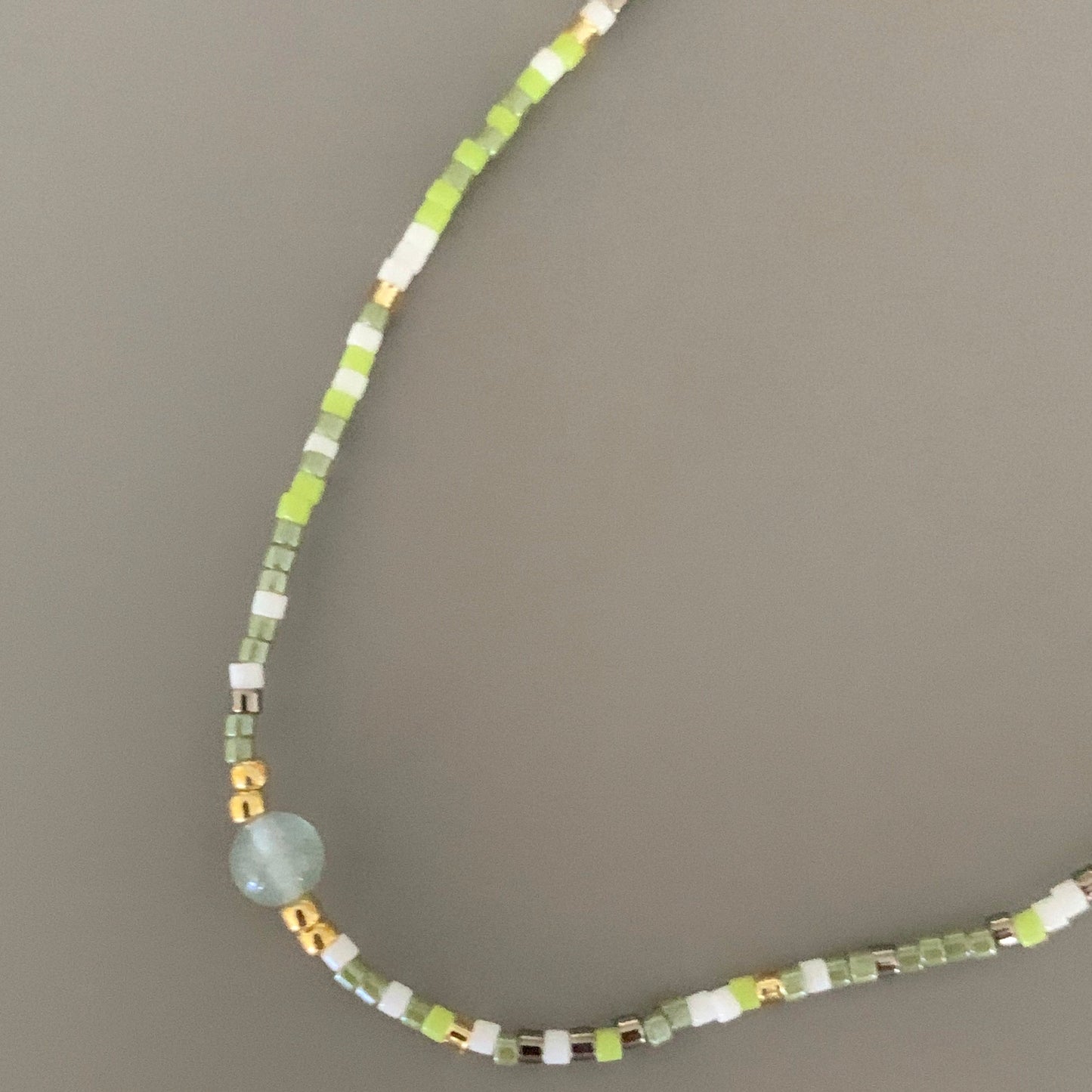 WASH OUT BEADED  NECKLACE