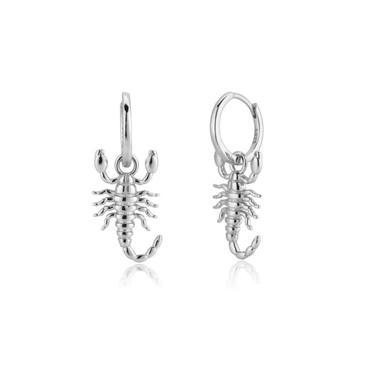 SCORPIAN HUGGIE HOOP EARRINGS