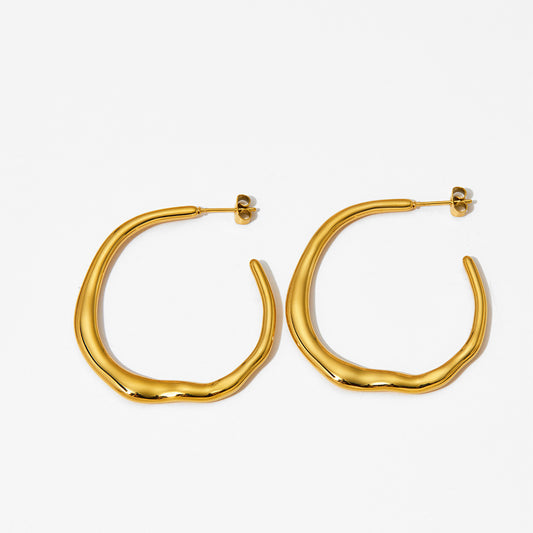 THE UNEVEN HOOP EARRINGS ~ BUY 2 SAVE 15%