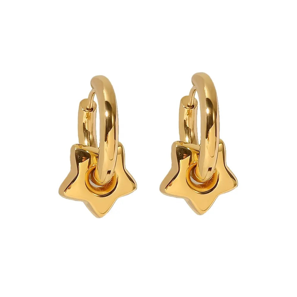PILLOW TALK PUFFY STAR EARRINGS