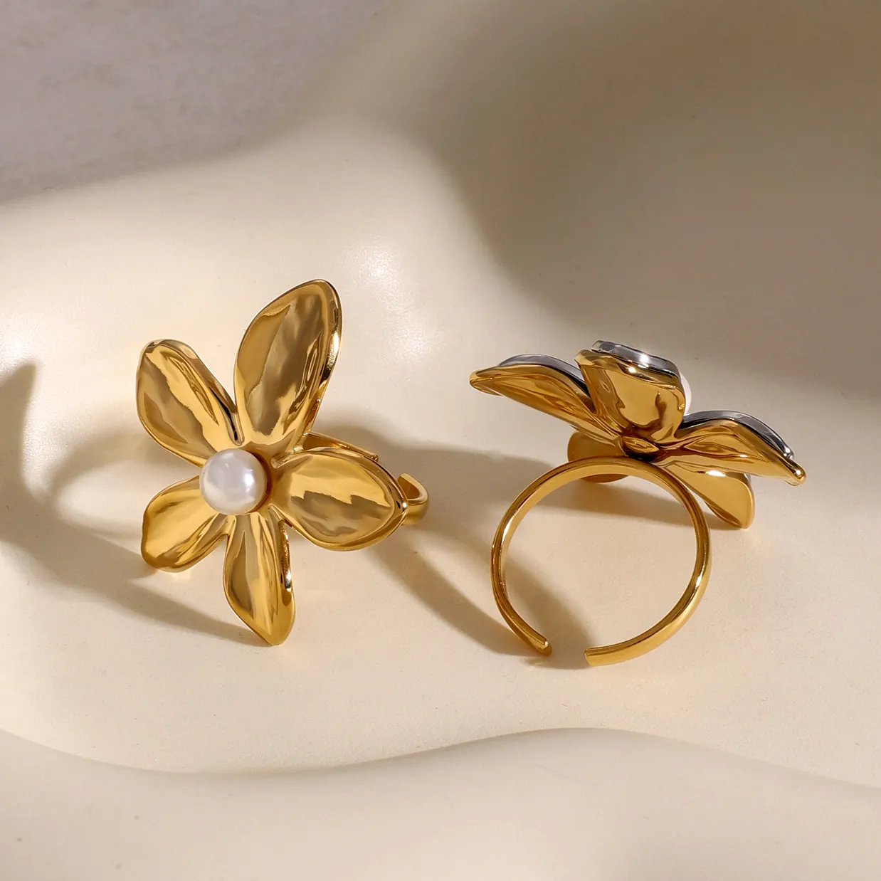 SPRING TIME FLOWER PEARL RING