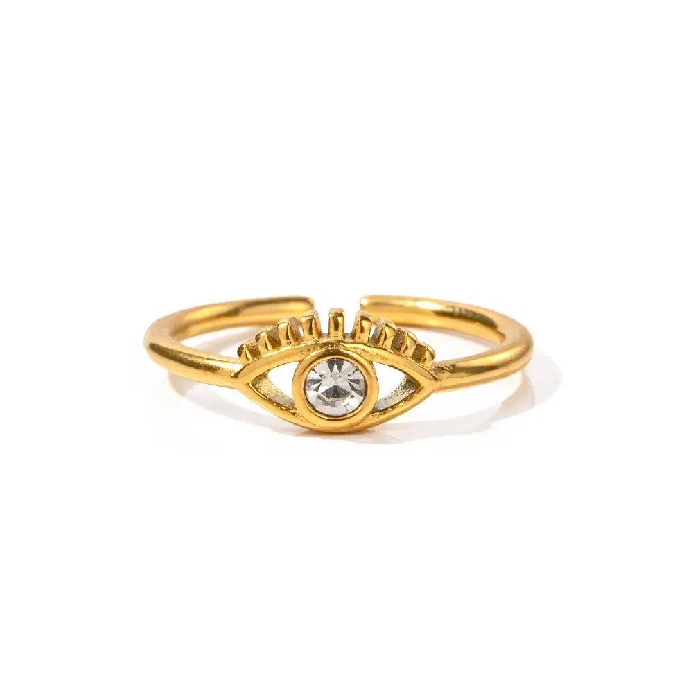 Angle Eye Rings Stone Set Eye ring | Jewellery – FIRST SIN | Jewellery