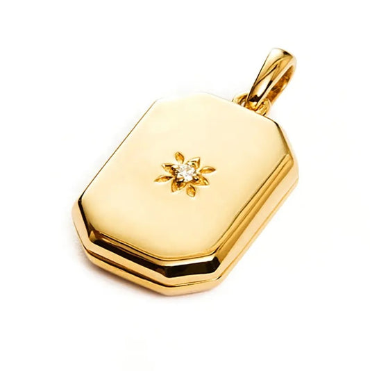 Rectangle Locket Necklace