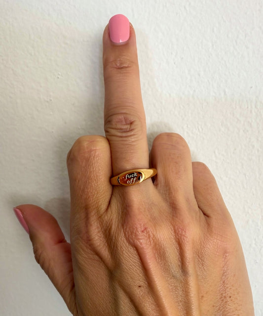 F*@! OFF Oval Ring