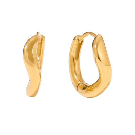 THE WAVE HOOP EARRINGS ~ BUY 2 SAVE 15%