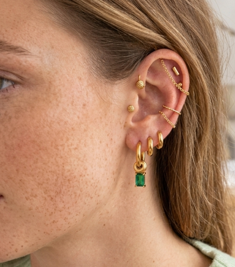 CATASTROPHE EARRINGS GREEN