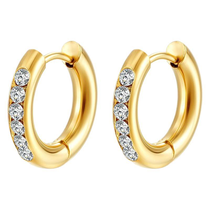 GOLDEN HOUR HUGGIE HOOP EARRINGS ~ BUY 2 SAVE 15%