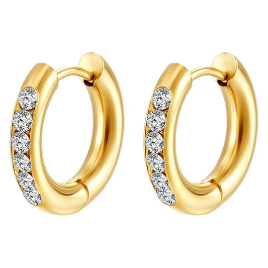 GOLDEN HOUR HUGGIE HOOP EARRINGS ~ BUY 2 SAVE 15%