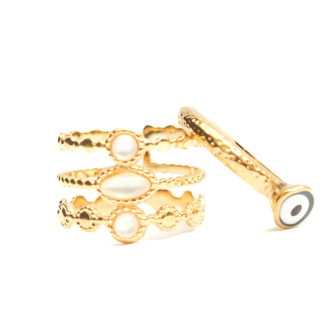 Triple Layer Band Ring