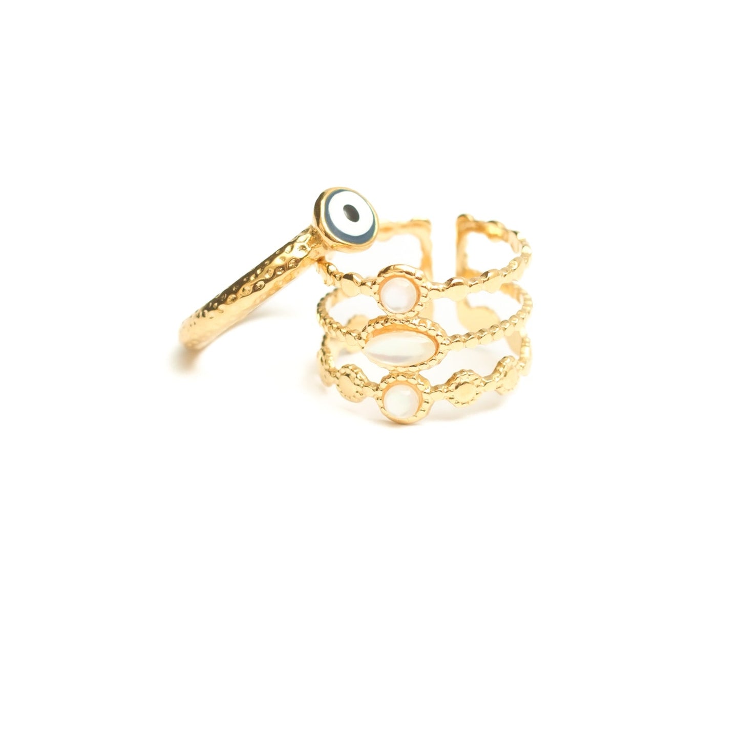 Triple Layer Band Ring