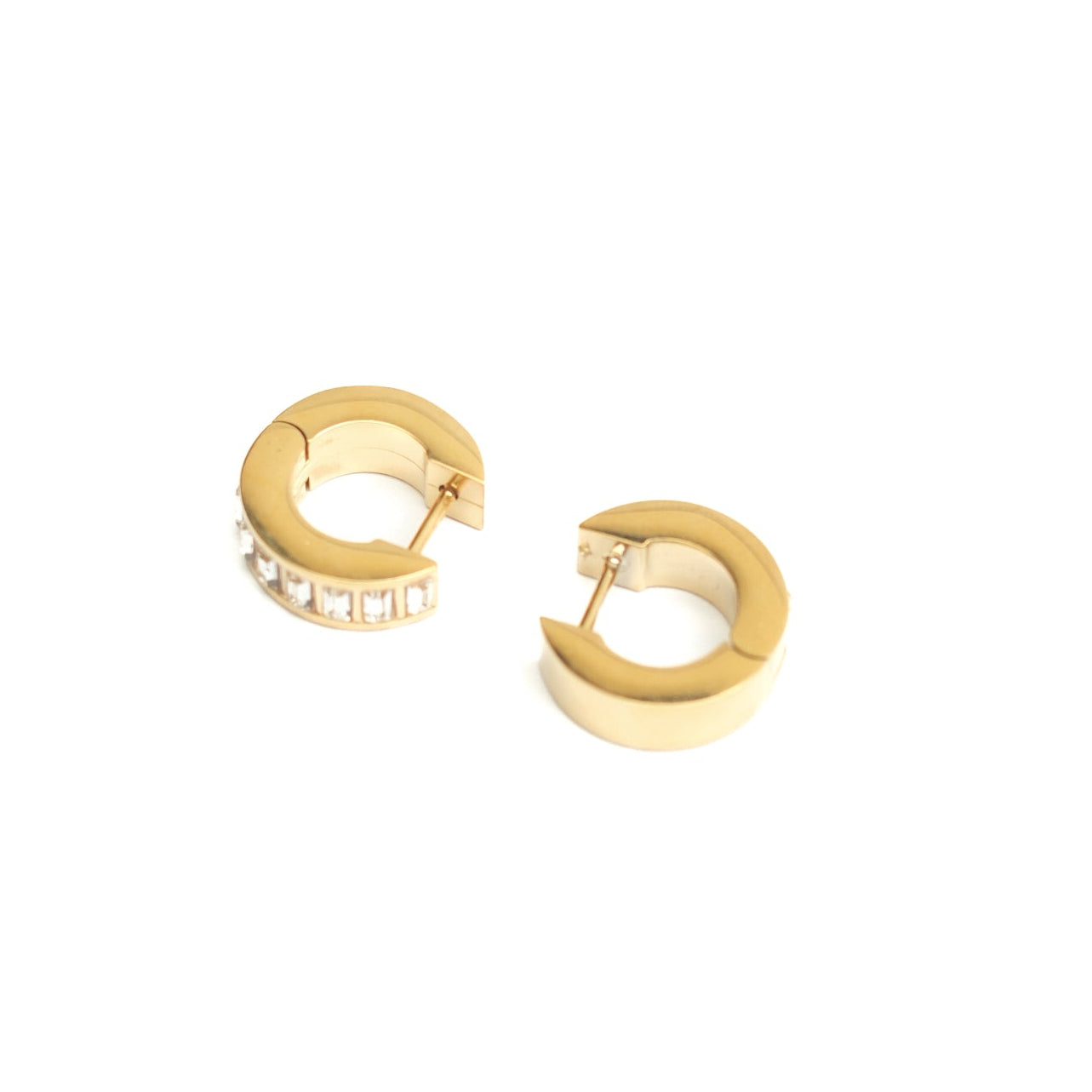 DIAMOND HOOP EARRINGS ~ BUY 2 SAVE 15%