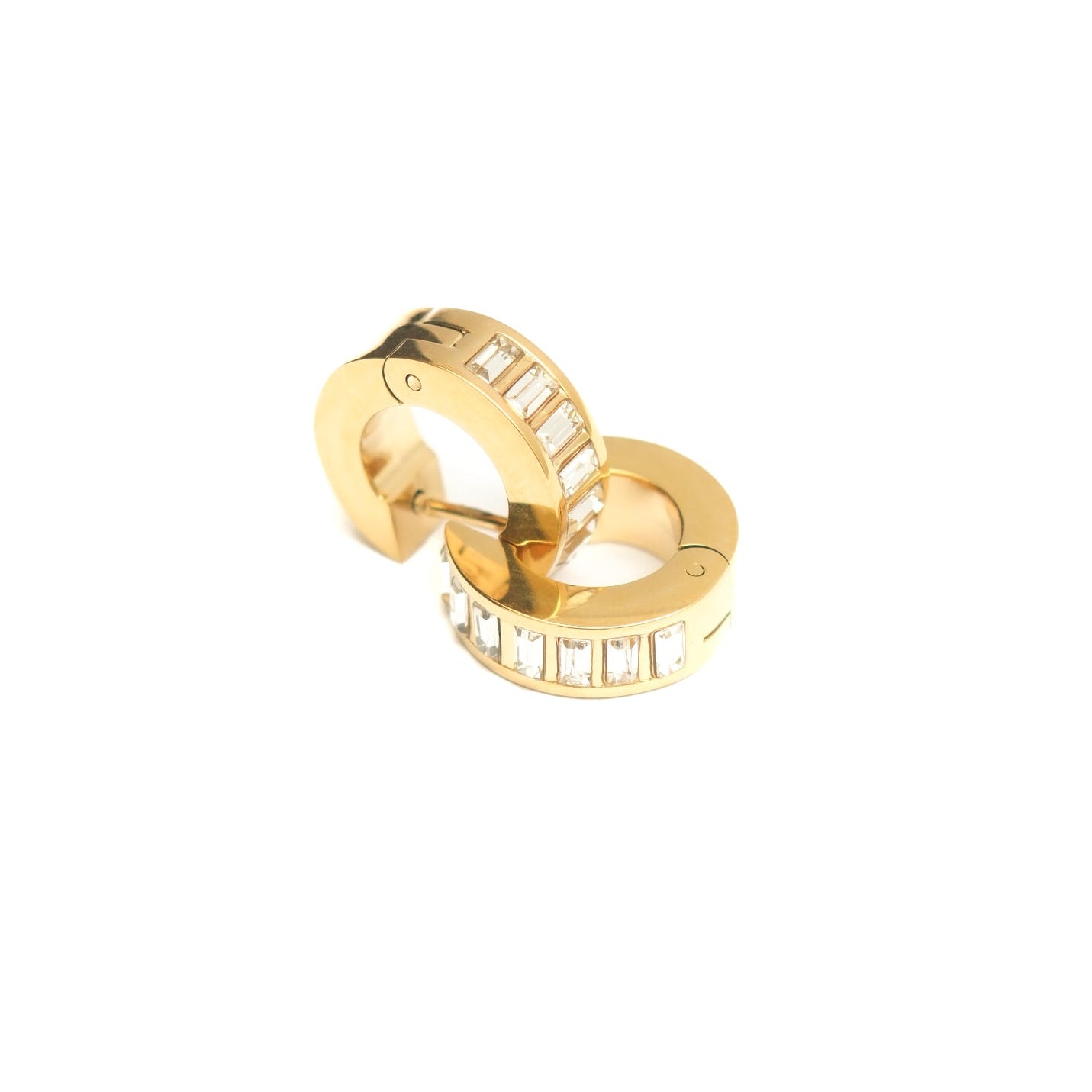 DIAMOND HOOP EARRINGS ~ BUY 2 SAVE 15%