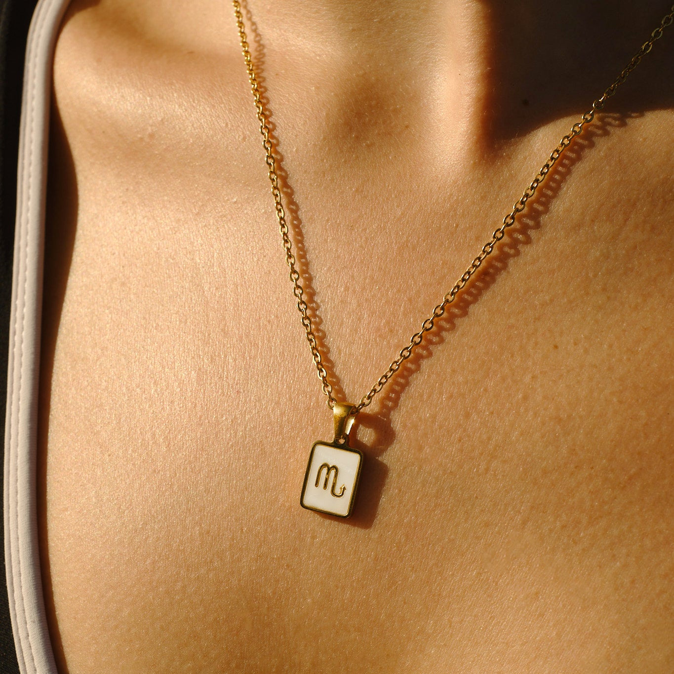 Mother of Pearl Zodiac Necklace