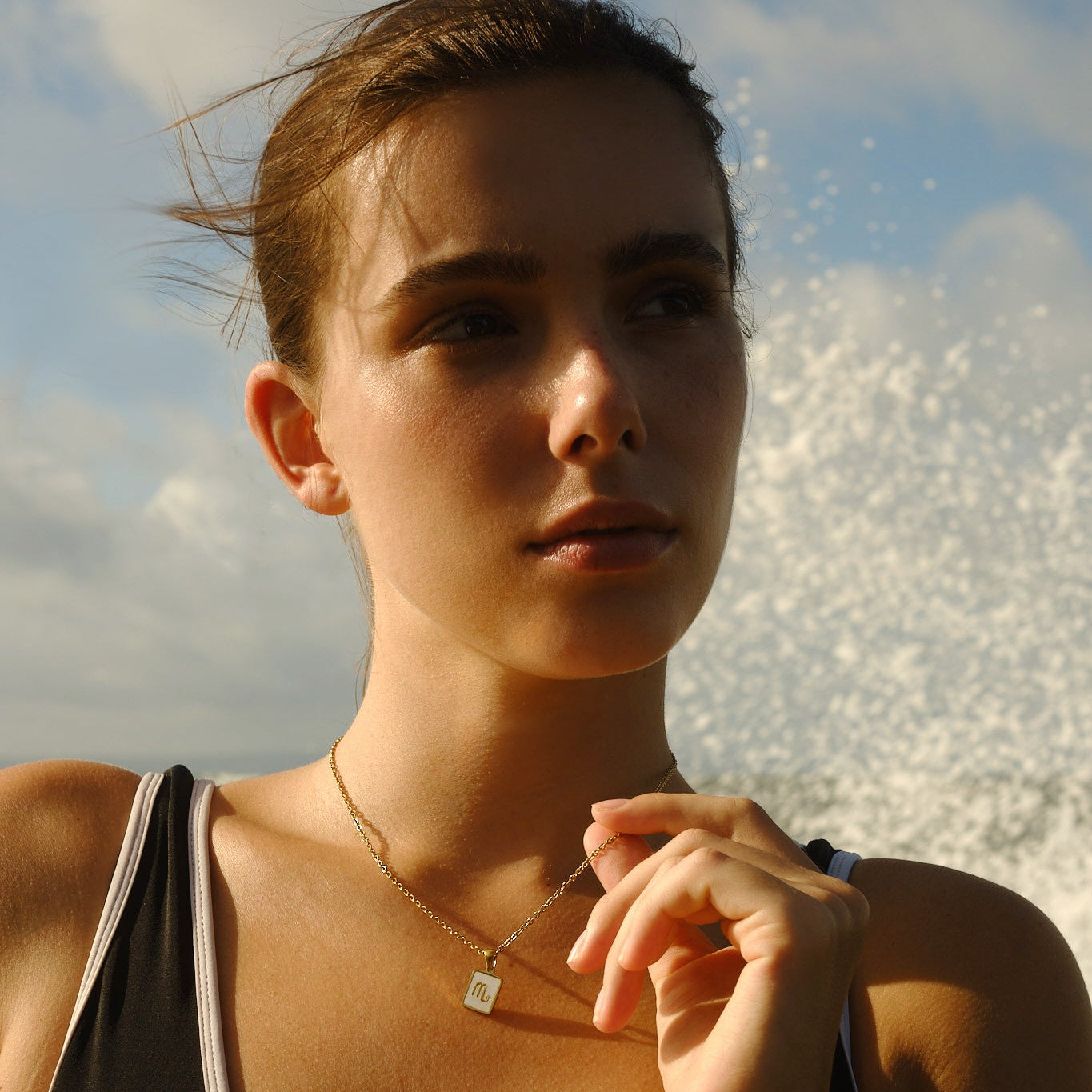 Mother of Pearl Zodiac Necklace