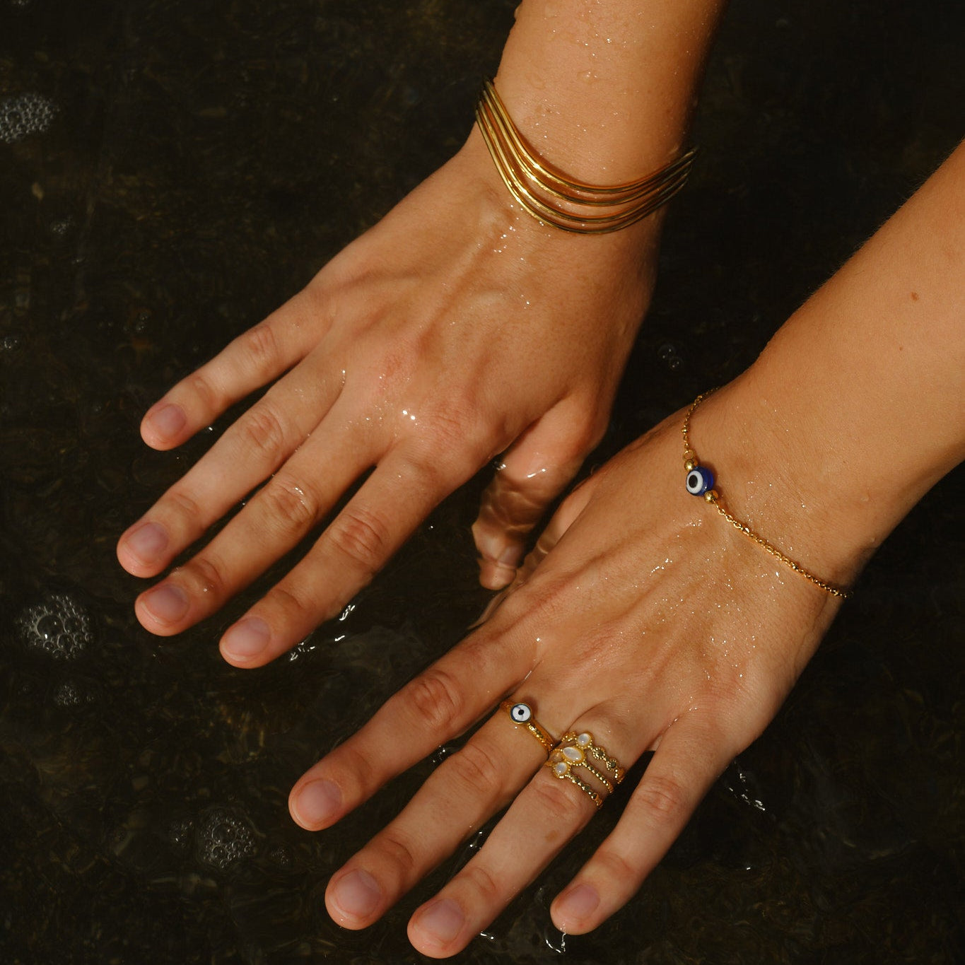 Triple Layer Band Ring