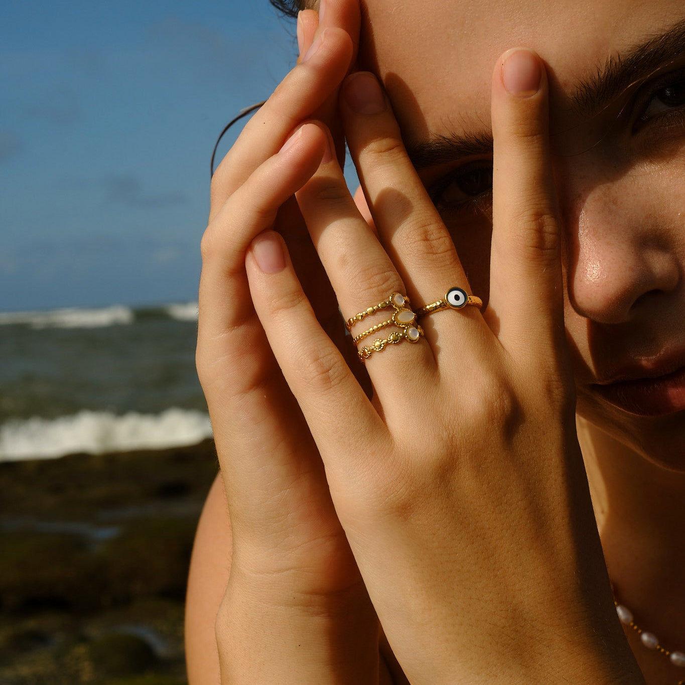 Triple Layer Band Ring