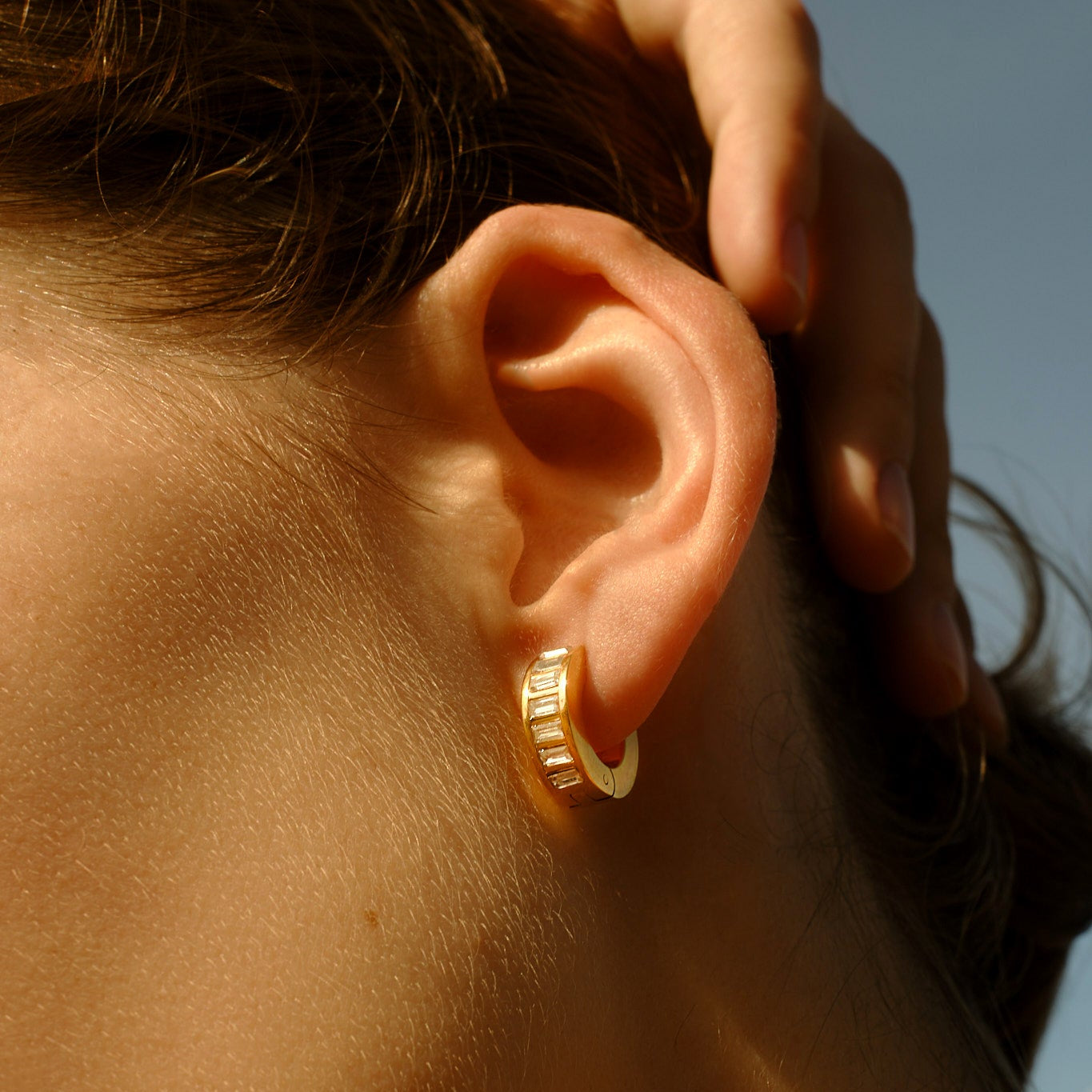 DIAMOND HOOP EARRINGS ~ BUY 2 SAVE 15%