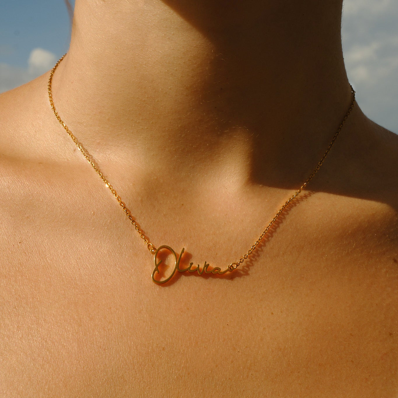 SCRIPT NAME NECKLACE