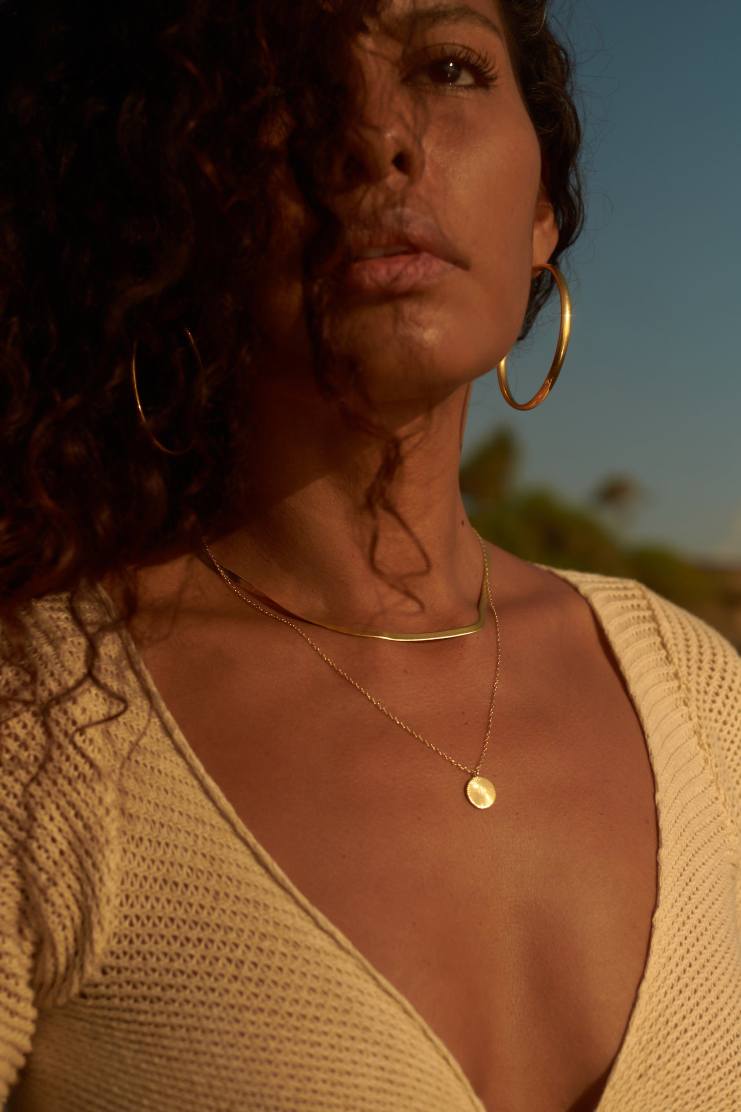 EMPIRE STATE HOOP EARRINGS