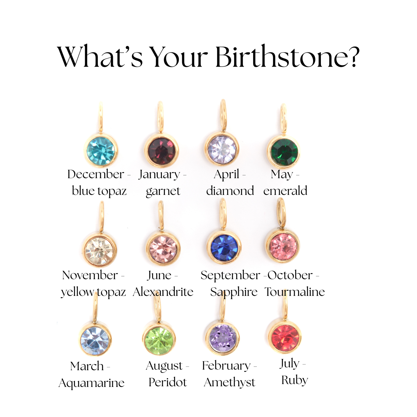THE SIGNATURE NECKLACE - BIRTHSTONE, INITIAL, ZODIAC