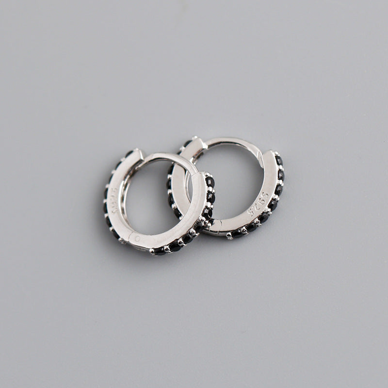 CRYSTAL HOOP EARRINGS