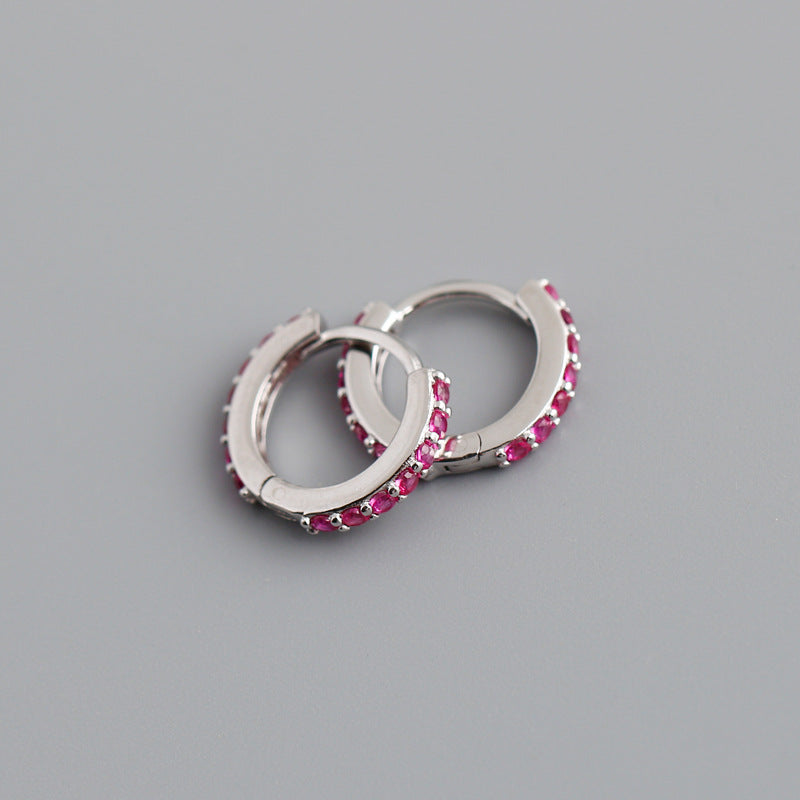 CRYSTAL HOOP EARRINGS