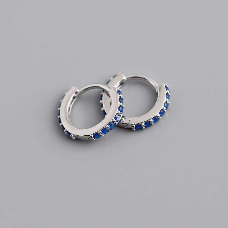 CRYSTAL HOOP EARRINGS