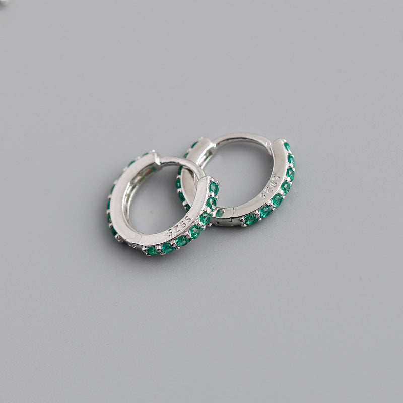 CRYSTAL HOOP EARRINGS